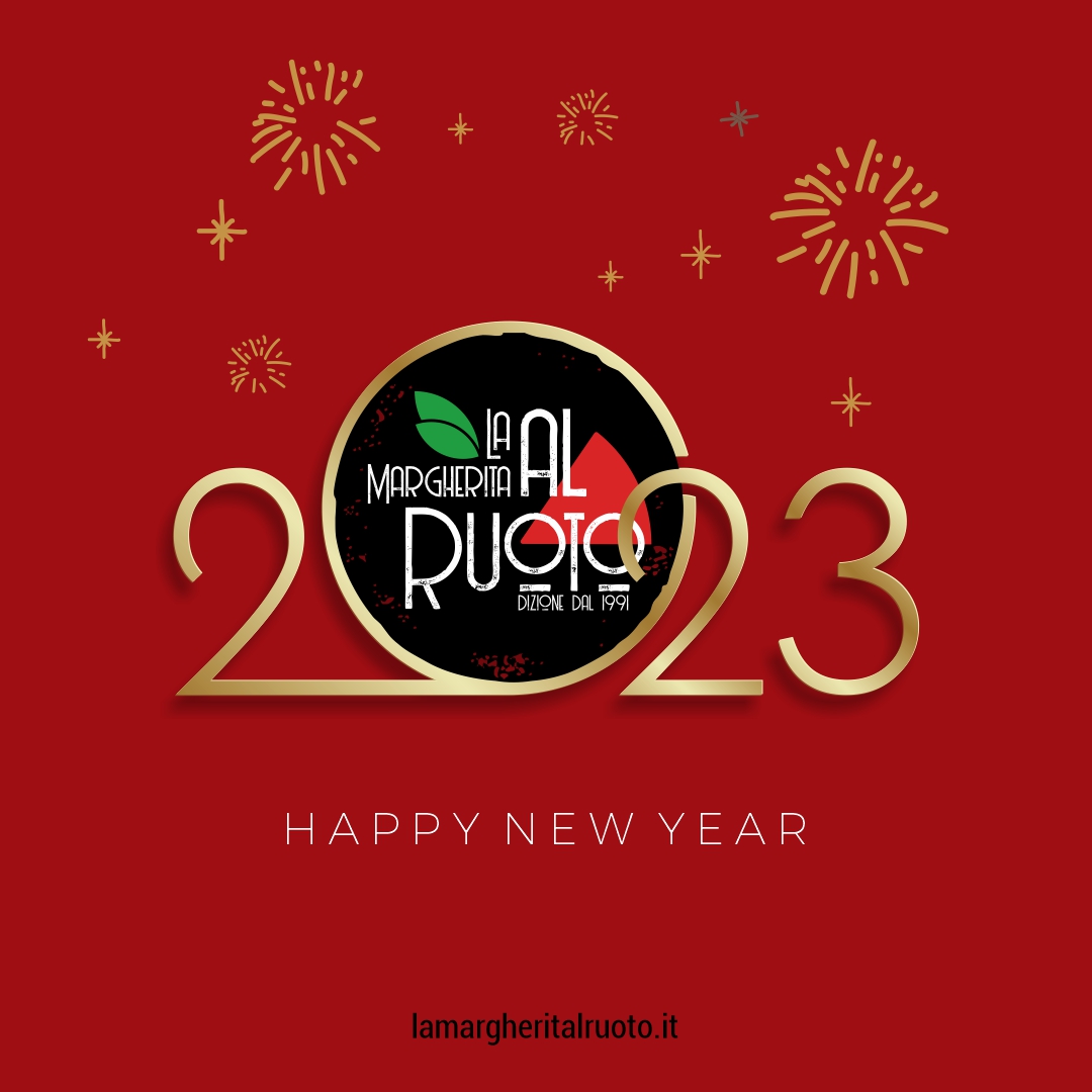 Buon Anno! Festeggia e sorridi al nuovo anno.❤
Ci vediamo in #pizzeria lunedì 2 gennaio 2023.

#HappyNewYear #lamargheritalruoto #sangiuseppevesuviano